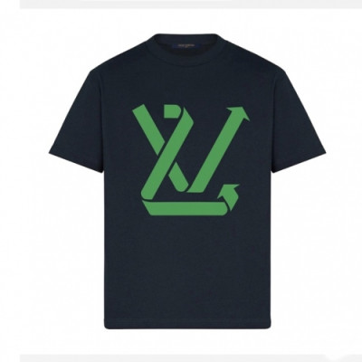 [루이비통]Louis vuitton 2020 Mens Logo Short Sleeved Tshirts - 루이비통 2020 남성 로고 반팔티 Lou02438x.Size(m - 2xl).블랙