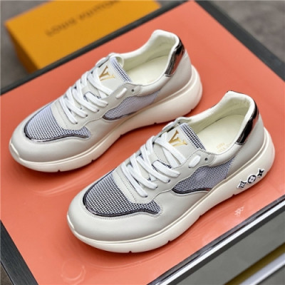 Louis Vuitton 2020 Men's Leather Sneakers - 루이비통 2020 남성용 레더 스니커즈,Size(240-270),LOUS1516,화이트