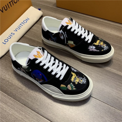 Louis Vuitton 2020 Men's Canvas Sneakers - 루이비통 2020 님성용 캔버스 스니커즈,Size(240-270),LOUS1522,블랙