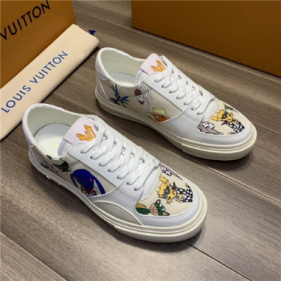 Louis Vuitton 2020 Men's Canvas Sneakers - 루이비통 2020 님성용 캔버스 스니커즈,Size(240-270),LOUS1523,화이트