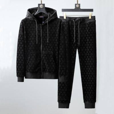 [루이비통]Louis vuitton 2020 Mens Casual Logo Training Clothes&Pants - 루이비통 2020 남성 캐쥬얼 로고 트레이닝복&팬츠 Lou02459x.Size(m - 2xl).블랙