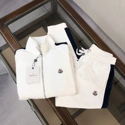 [몽클레어]Moncler 2024 Mens Patch Logo Training Clothes&Pants - 몽클레어 2024 남성 패치 로고 트레이닝복&팬츠 Moc02023x.Size(s - xl).화이트