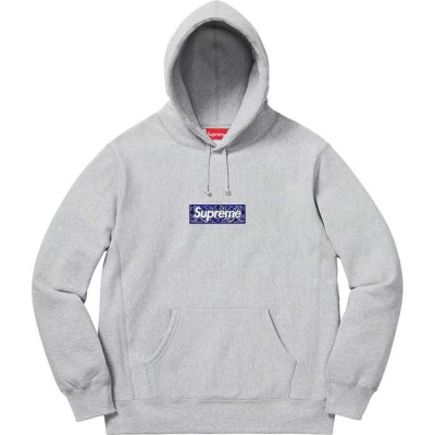 [슈프림]Supreme 2023 Mm/Wm Logo Cotton Hoodie  - 슈프림 2023 남/녀 로고 후드티 Sup0116x.Size(s - xl).그레이