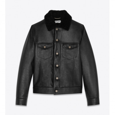 [1:1]Saint Laurent 2020 Mens Classic Leather Jackets - 입생로랑 2020 남성 클래식 가죽 자켓 Ysl0104x.Size(m - 3xl).블랙