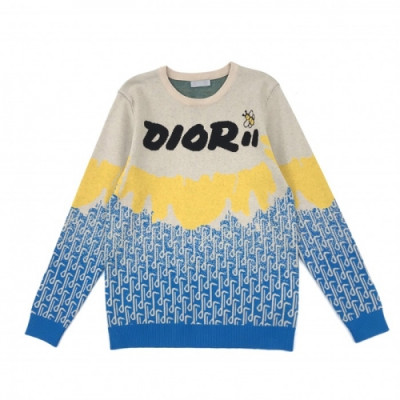 [디올]Dior 2020 Mm/Wm Retro Logo Crew-neck Sweaters - 디올 2020 남여공용 레트로 로고 크루넥 스웨터 Dio01031x.Size(xs - l).블루