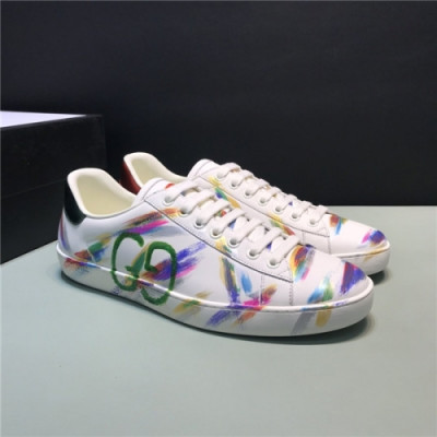 Gucci 2020 Men's Leather Sneakers - 구찌 2020 남성용 레더 스니커즈,Size(240-270),GUCS1339,화이트