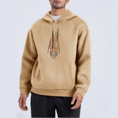 Hermes 2020 Mens Logo Casual Cotton Hoodie - 에르메스 2020 남성 로고 캐쥬얼 코튼 후드티 Her0555x.Size(m - 3xl).카멜