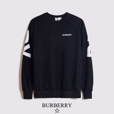 [버버리]Burberry 2020 Mens Logo Casual Cotton Tshirts - 버버리 2020 남성 로고 캐쥬얼 코튼 맨투맨 Bur03453x.Size(s - 2xl).블랙