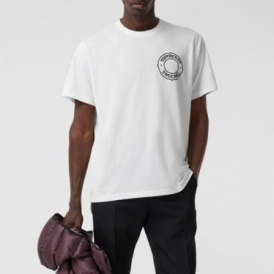 [버버리]Burberry 2020 Mm/Wm Logo Cotton Short Sleeved Tshirts - 버버리 2020 남/녀 로고 코튼 반팔티 Bur03470x.Size(s - xl).화이트