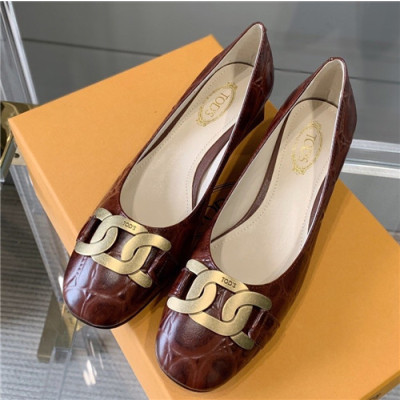 Tod's 2020 Women's Leather Flat - 토즈 2020 여성용 레더 플렛,Size(225-250),TODS0157,와인