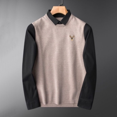 [알마니]Armani 2020 Mens Crew-neck Sweaters - 알마니 2020 남성 크루넥 스웨터 Arm0833x.Size(m - 4xl).베이지