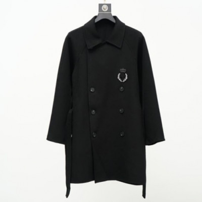 Dolce&Gabbana 2019 Mens Logo Cashmere Coats - 돌체앤가바나 2019 남성 로고 캐시미어 코트 Dol0286x.Size(m - 2xl).블랙