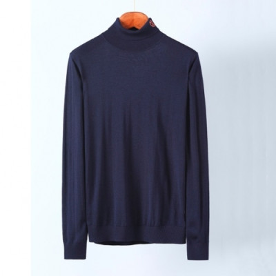 [에르메스]Hermes 2020 Mens Turtle-neck Wool Sweater - 에르메스 2020 남성 터틀넥 울 스웨터 Her0561x.Size(m - 3xl).네이비