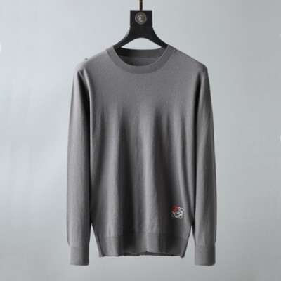 [로에베]Loewe 2020 Mens Logo Crew-neck Wool Sweaters - 로에베 2020 남성 로고 크루넥 울 스웨터 Loe0336x.Size(m - 3xl).그레이