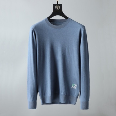 [로에베]Loewe 2020 Mens Logo Crew-neck Wool Sweaters - 로에베 2020 남성 로고 크루넥 울 스웨터 Loe0338x.Size(m - 3xl).블루