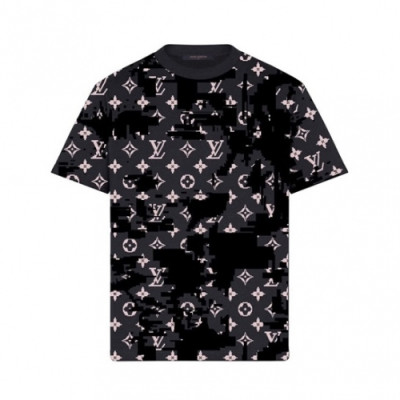 [루이비통]Louis vuitton 2020 Mens Logo Short Sleeved Tshirts - 루이비통 2020 남성 로고 반팔티 Lou02493x.Size(m - 2xl).블랙