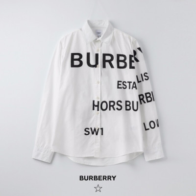 [버버리]Burberry 2020 Mens Vintage Basic Tshirts - 버버리 2020 남성 빈티지 베이직 셔츠 Bur03518x.Size(m - 2xl).화이트