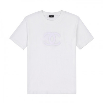 [샤넬]Chanel 2020 Mm/Wm 'CC' Logo Cotton Short Sleeved Tshirts - 샤넬 2020 남/녀 'CC'로고 코튼 반팔티 Cnl0642x.Size(xs - l).화이트