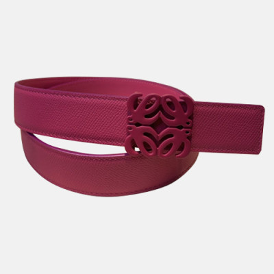 Loevve 2020 Women's Leather Belt - 로에베 2020 여성용 레더 벨트,LOEBT0048.Size(3.2cm).핑크