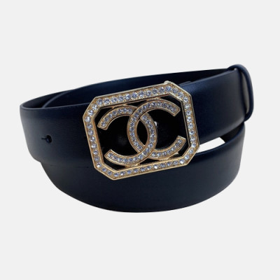 Chanel 2020 Women's Leather Belt - 샤넬 2020 여성용 레더 벨트,3cm,블랙