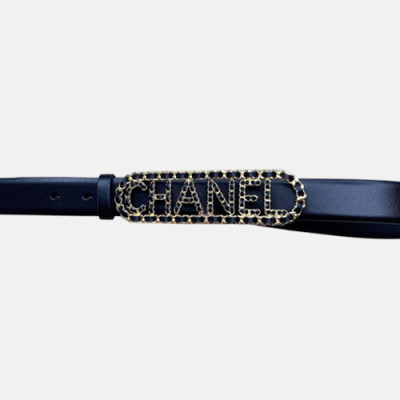 Chanel 2020 Women's Leather Belt - 샤넬 2020 여성용 레더 벨트,3cm,블랙