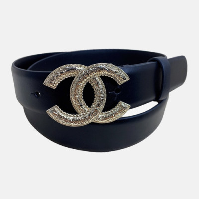 Chanel 2020 Women's Leather Belt - 샤넬 2020 여성용 레더 벨트,3cm,블랙