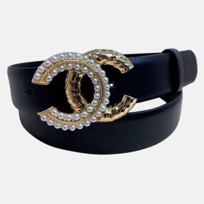 Chanel 2020 Women's Leather Belt - 샤넬 2020 여성용 레더 벨트,3cm,블랙