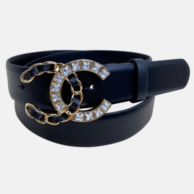 Chanel 2020 Women's Leather Belt - 샤넬 2020 여성용 레더 벨트,3cm,블랙