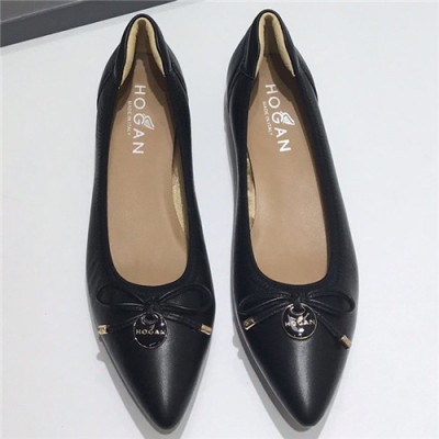 Hogan 2020 Women's Leather Middle Heel Shoes - 호간 2020 여성용 레더 미드힐 슈즈,Size(225-250),HOGS0050,블랙