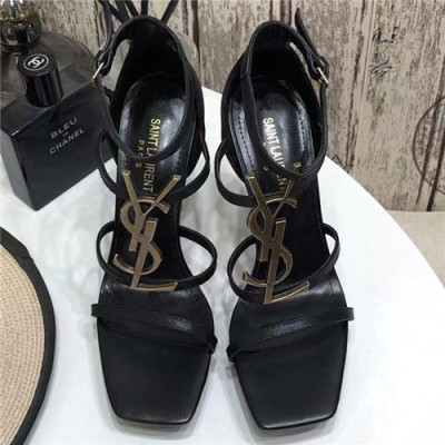 Saint Laurent 2021 Women's Leather High Heel Sandal - 입생로랑 2021 여성용 하이힐 샌들,Size(225-250),SLS0083,블랙