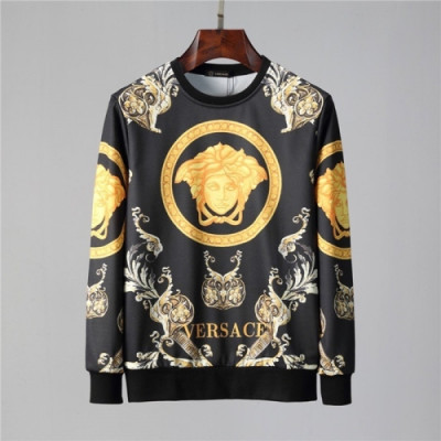 [베르사체]Versace 2020 Mens Medusa Crew-neck Cotton Tshirts - 베르사체 2020 남성 메두사 크루넥 코튼 긴팔티 Ver0767x.Size(m - 3xl).블랙