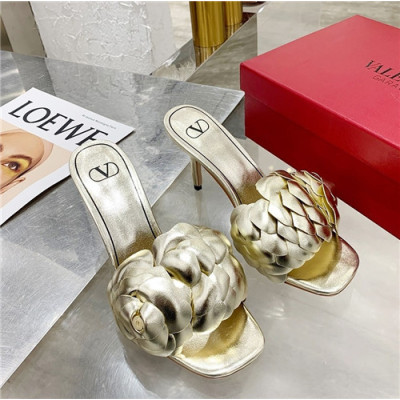 Valentino 2021 Women's Leather Slipper - 발렌티노 2021 여성용 레더 슬리퍼,Size(225-250),VTS0303,골드