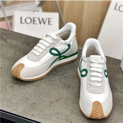 Loevve 2021 Women's Leather Sneakers - 로에베 2021 여성용 레더 스니커즈,Size(225-250),LOES0027,화이트