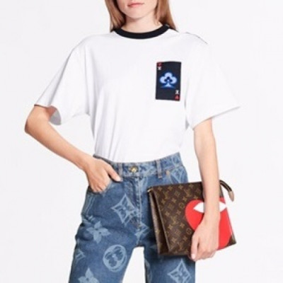 [루이비통]Louis vuitton 2020 Mm/Wm Logo Short Sleeved Tshirts - 루이비통 2020 남/녀 로고 반팔티 Lou02520x.Size(xs - l).화이트