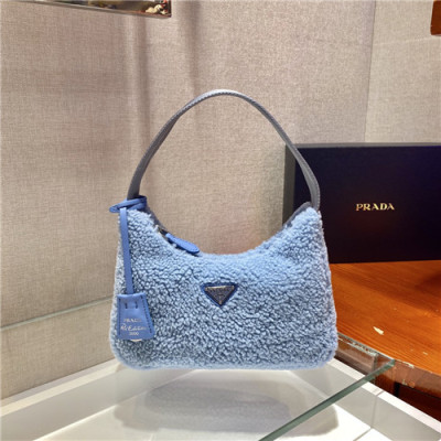 [프라다] Prada 2020 Women's Hobo Bag.23cm - 프라다 2020 여성용 호보백,23cm,PRAB0323,스카이블루