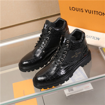 Louis Vuitton 2020 Men's Leather Shoes - 루이비통 2020 남성용 레더 슈즈,Size(240-270),LOUS1592,블랙