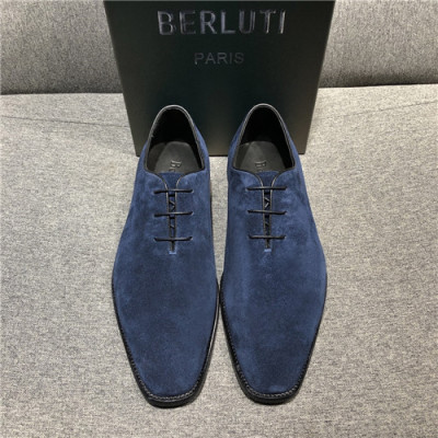 Berluti 2020 Men's Leather Oxford Shoes - 벨루티 2020 남성용 레더 옥스퍼드 슈즈,Size(240-270),BERTS0188,네이비