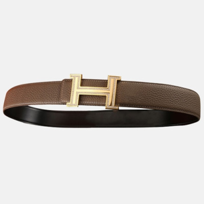 Hermas 2020 Men's Leather Belt - 에르메스 2020 남성용 레더 벨트,Size(3.5cm),HERBT0086,카키