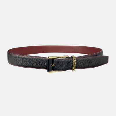 Versace 2020 Men's Leather Belt - 베르사체 2020 남성용 레더 벨트,Size(3.5cm),VERBT0074,블랙