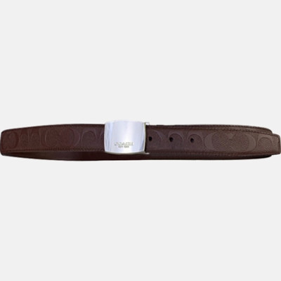 Caoch 2020 Men's Leather Belt - 코치 2020 남성용 레더 벨트,Size(3cm),CAOCBT0004,브라운