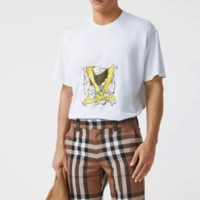 [버버리]Burberry 2020 Mm/Wm Logo Cotton Short Sleeved Tshirts - 버버리 2020 남/녀 로고 코튼 반팔티 Bur03554x.Size(xs - xl).화이트