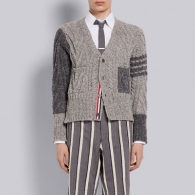 [톰브라운]Thom Browne 2020 Mm/Wm Strap V-neck Cardigan - 톰브라운 2020 남/녀 스트랩 브이넥 가디건 Thom01155x.Size(s - xl).그레이