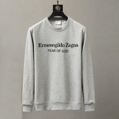 Ermenegildo Zegna 2020 Mens Casual Cotton Tshirts - 에르메네질도 제냐 2020 남성 캐쥬얼 코튼 긴팔티 Zeg0243x.Size(m - 3xl).그레이