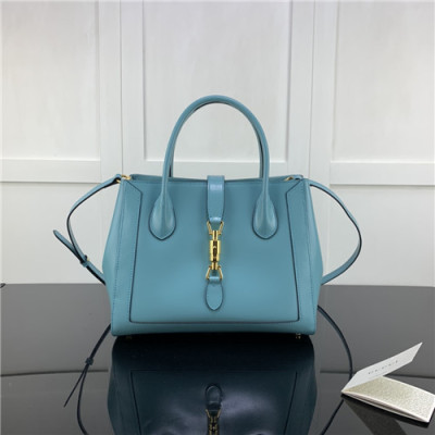 [구찌]Gucci 2020 Women's Leather Tote Shoulder Bag,30cm - 구찌 2020 여성용 레더 토트 숄더백,30cm,GUB1246,스카이블루