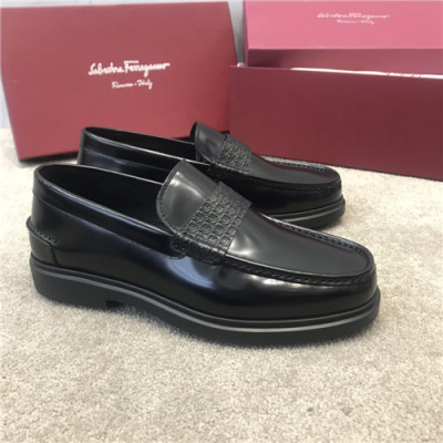 Ferragamo 2020 Men's Leather Shoes - 페라가모 2020 남성용 레더 슈즈,Size(240-270),FGMS0503,블랙