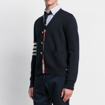 [톰브라운]Thom Browne 2021 Mens Strap V-neck Cardigan - 톰브라운 2021 남성 스트랩 브이넥 가디건 Thom01174x.Size(m - 2xl).네이비