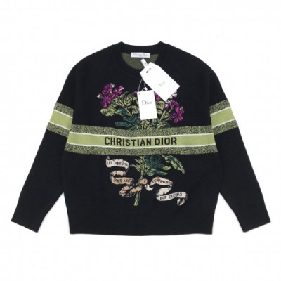 [디올]Dior 2021 Mens Retro Logo Crew-neck Sweaters - 디올 2021 남성 레트로 로고 크루넥 스웨터 Dio01083x.Size(s - l).블랙