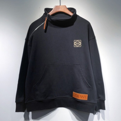 [로에베]Loewe 2021 Mens Logo Casual Cotton Hoodie - 로에베 2021 남성 로고 캐쥬얼 코튼 후디 Loe0366x.Size(s - 2xl).블랙