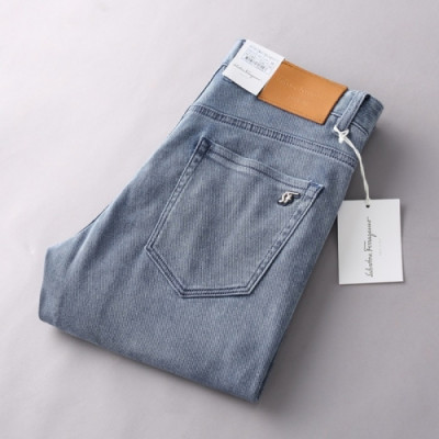 [페라가모]Ferragamo 2021 Mens Basic Business Denim Jeans - 페라가모 2021 남성  베이직 비지니스 데님 청바지 Fer0320x.Size(29 - 38).블루