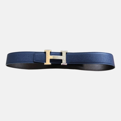 Hermes 2021 Men's Leather Belt - 에르메스 2021 남성용 레더 벨트HERBT0095,네이비